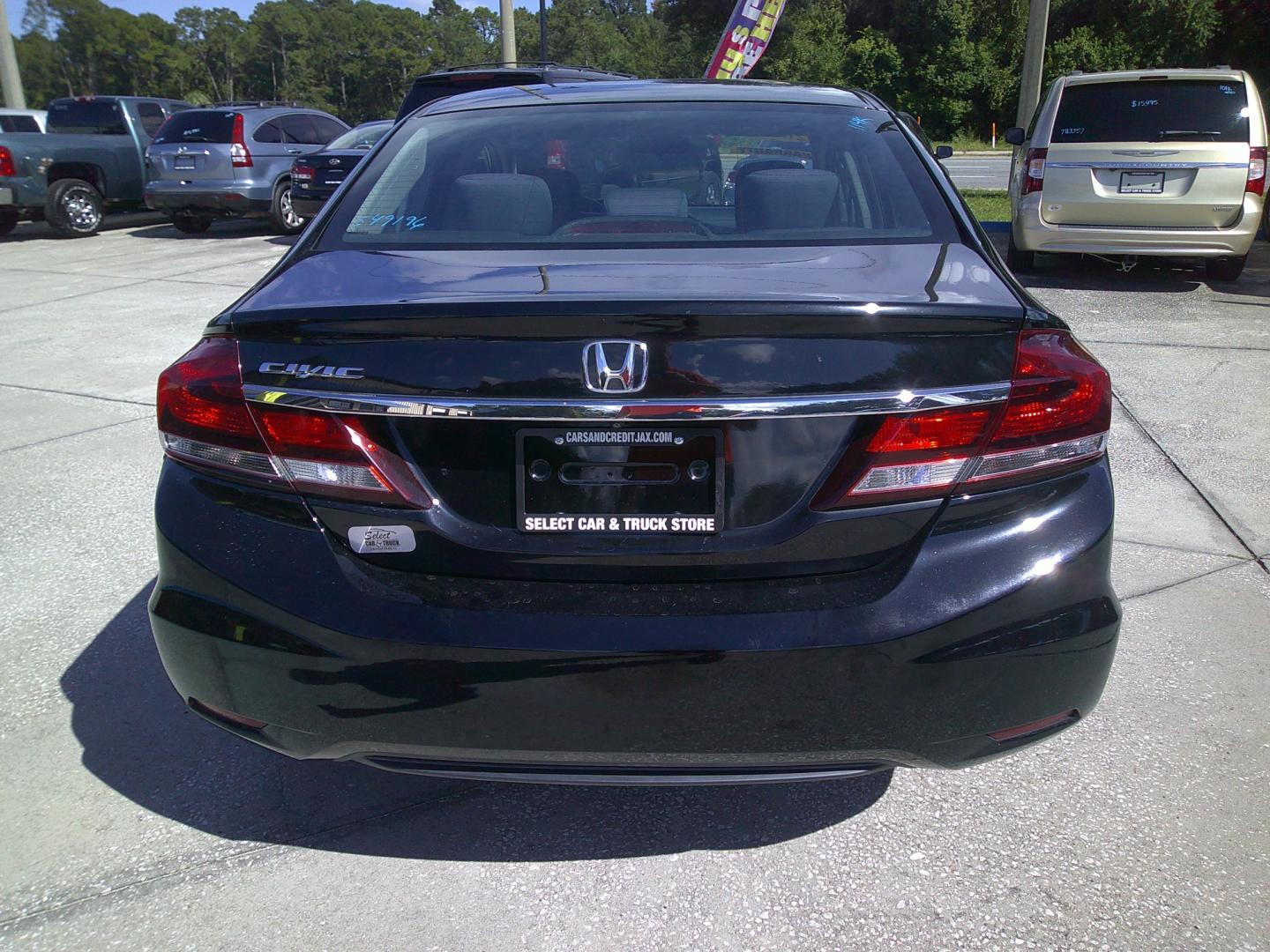 2014 BLACK HONDA CIVIC LX (2HGFB2F53EH) , located at 390 Hansen Avenue, Orange Park, FL, 32065, (904) 276-7933, 30.130497, -81.787529 - Photo#3